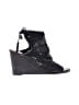 Lucky Black Wedges Size 10 - photo 1