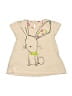 Next 100% Cotton Tan Short Sleeve Top 0-3 MO / 3 MO - photo 1
