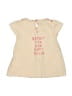 Next 100% Cotton Tan Short Sleeve Top 0-3 MO / 3 MO - photo 2