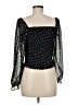 Lush Black Long Sleeve Blouse Size M - photo 2