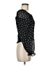 Lush Black Long Sleeve Blouse Size M - photo 4