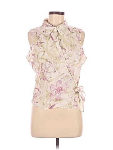 Indigo Palms Sleeveless Blouse (view 1)