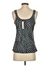 Nic + Zoe Blue Sleeveless Top Size S - photo 2