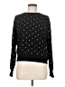 Aqua Polka Dots Black Pullover Sweater Size M - photo 1