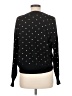 Aqua Polka Dots Black Pullover Sweater Size M - photo 2