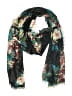 Charming Charlie 100% Polyester Floral Black Scarf One size - photo 1