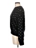 Aqua Polka Dots Black Pullover Sweater Size M - photo 5