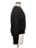 Aqua Polka Dots Black Pullover Sweater Size M - photo 4