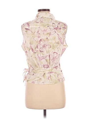 Indigo Palms Sleeveless Blouse (view 2)