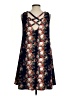 Altar'd State 100% Polyester Print Blue Casual Dress Size S - photo 2