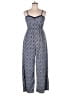 Xhilaration 100% Polyester Paisley Blue Jumpsuit Size XS - photo 1