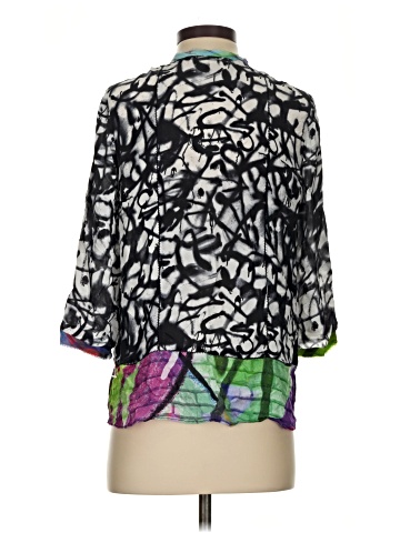 Nicole Miller Artelier 3/4 Sleeve Silk Top (view 2)