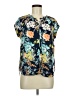 Daniel Rainn 100% Polyester Blue Short Sleeve Henley Size M (petite) - photo 1