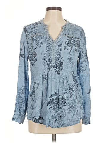 Vintage America Blues Long Sleeve Blouse (view 1)