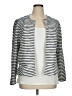 Ann Taylor LOFT Outlet Stripes Silver Blazer Size XL - photo 1