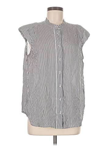 St. John Sleeveless Button-Down Shirt (view 1)
