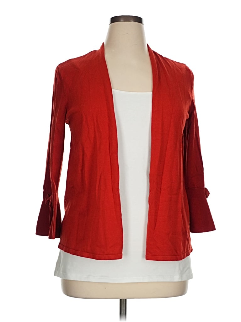 Pre-owned Alfani Cardigan Sweater In Red