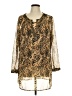 Chico's Gold 3/4 Sleeve Blouse Size L - photo 1