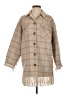 Sandro Plaid Tan Coat Size EU (FR) 36 / US 4 - photo 1