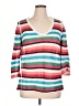 Etcetera 100% Linen Stripes Pink Pullover Sweater Size XL - photo 1