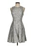 Aqua Tweed Gray Cocktail Dress Size S - photo 1