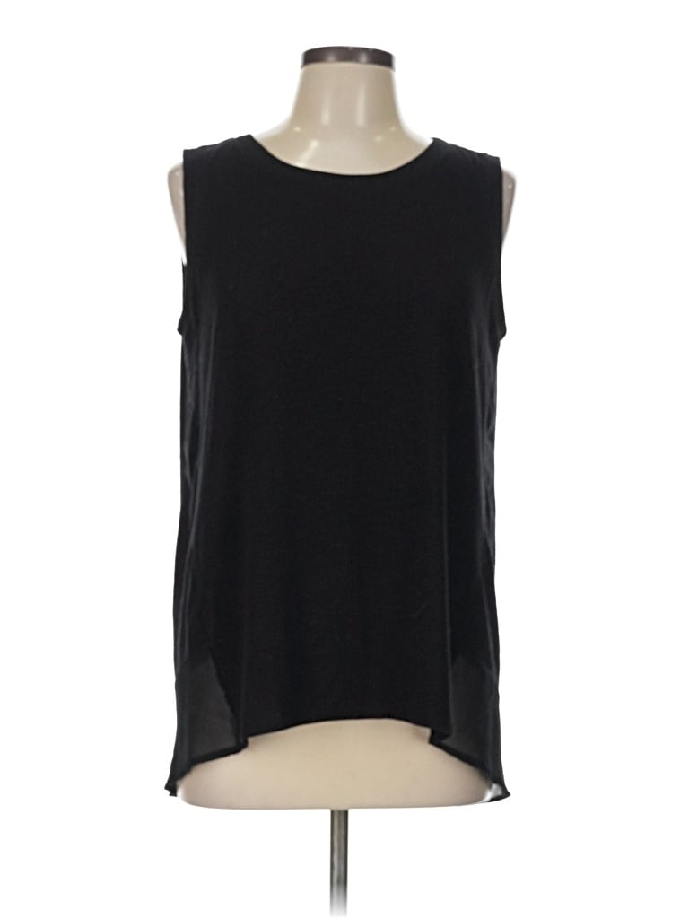 Pre-owned Adrienne Vittadini Sleeveless T-shirt In Black
