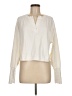 MOUSSY 100% Cotton Ivory Long Sleeve Blouse Size Med (2) - photo 1