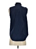 Ann Taylor Blue Sleeveless Button-Down Shirt Size XS - photo 2