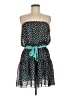 Assorted Brands 100% Polyester Polka Dots Teal Cocktail Dress Size M - photo 1