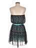 Assorted Brands 100% Polyester Polka Dots Teal Cocktail Dress Size M - photo 2