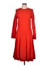 J.Crew Red Casual Dress Size 10 - photo 1