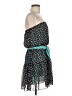 Assorted Brands 100% Polyester Polka Dots Teal Cocktail Dress Size M - photo 4