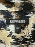 Express 100% Rayon Animal Print Brown Short Sleeve Button-Down Shirt Size L - photo 7