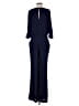 Diane von Furstenberg 100% Polyester Solid Blue Jumpsuit Size 6 - photo 2