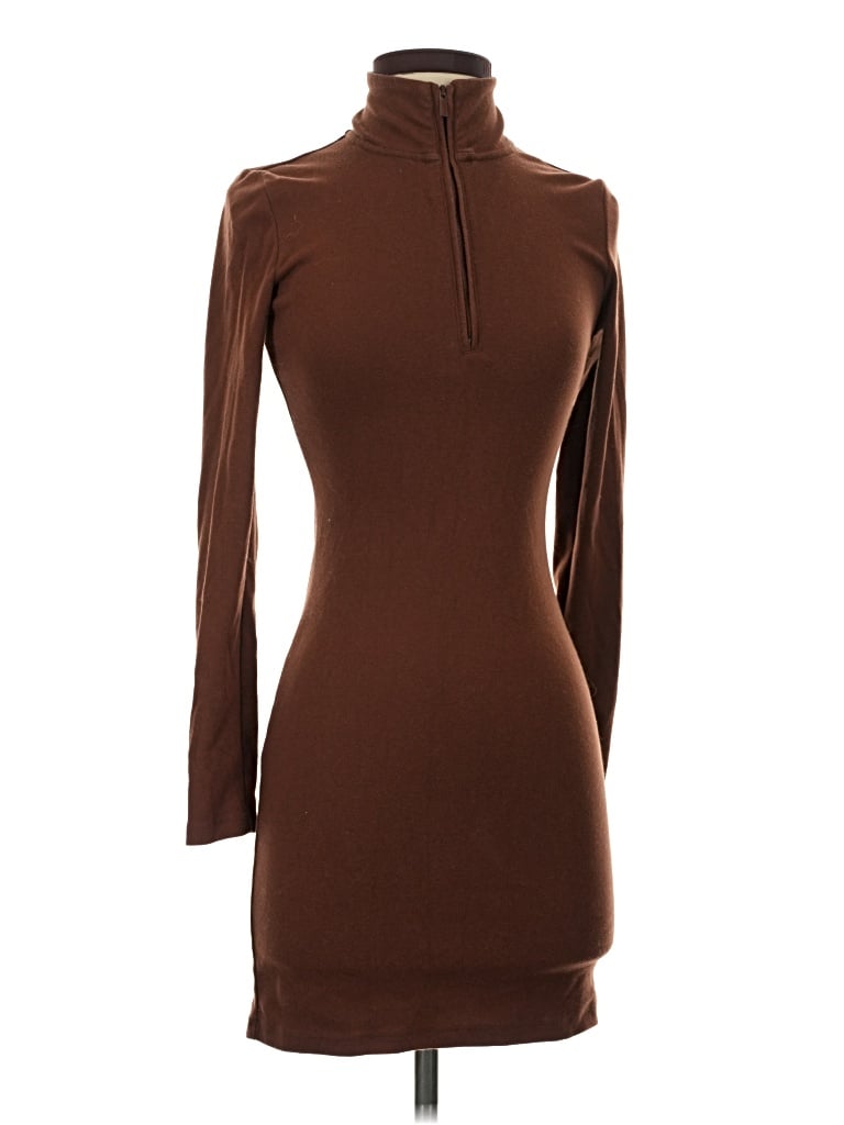 Pre-owned Sunday Best Long Sleeve Turtleneck In Brown
