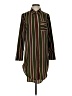 Baloot 100% Polyester Stripes Green Casual Dress Size XS - photo 1