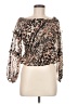 Guess 100% Polyester Brown 3/4 Sleeve Blouse Size M - photo 1