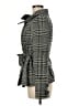 Wet Seal Plaid Gray Coat Size M - photo 5