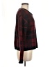 Aqua 100% Acrylic Plaid Burgundy Pullover Sweater Size M - photo 4