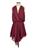 Unbranded 100% Polyester Solid Burgundy Cocktail Dress Size XS - photo 1