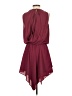 Unbranded 100% Polyester Solid Burgundy Cocktail Dress Size XS - photo 2