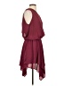 Unbranded 100% Polyester Solid Burgundy Cocktail Dress Size XS - photo 4