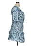 Lush 100% Polyester Paisley Blue Cocktail Dress Size XL - photo 4