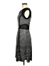 BCBGMAXAZRIA Chevron-herringbone Gray Casual Dress Size M - photo 5