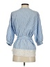 Zara TRF Blue 3/4 Sleeve Blouse Size XS - photo 2