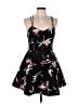 Keepsake 100% Polyester Tropical Black Cocktail Dress Size L - photo 1