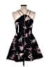 Keepsake 100% Polyester Tropical Black Cocktail Dress Size L - photo 2