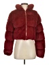 PrettyLittleThing 100% Polyester Red Faux Fur Jacket Size 4 - photo 1