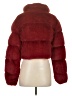 PrettyLittleThing 100% Polyester Red Faux Fur Jacket Size 4 - photo 2