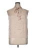 Sandro 100% Silk Tan Sleeveless Silk Top Size XL (4) - photo 1